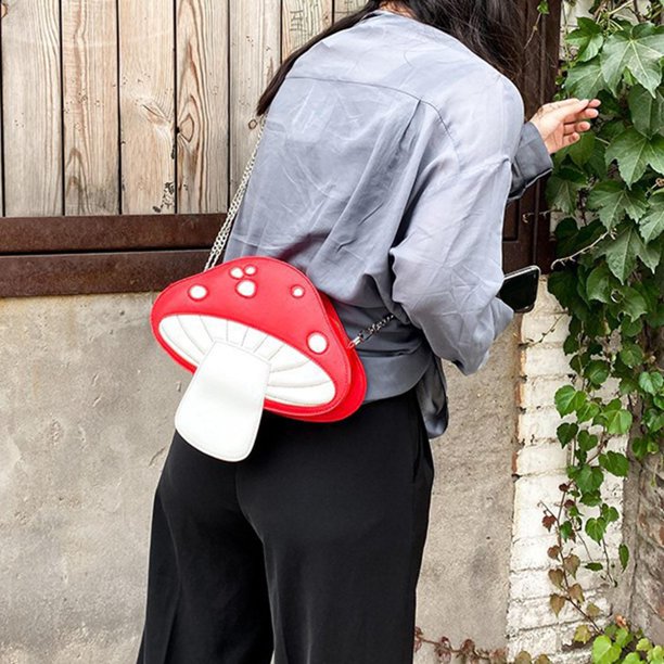 Crossover - Soft Plush Mushroom Bag