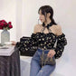 Flower top with choker