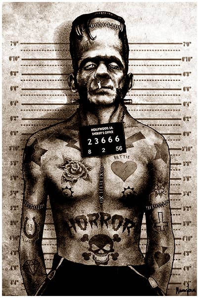 Franky Mugshot - Art Print