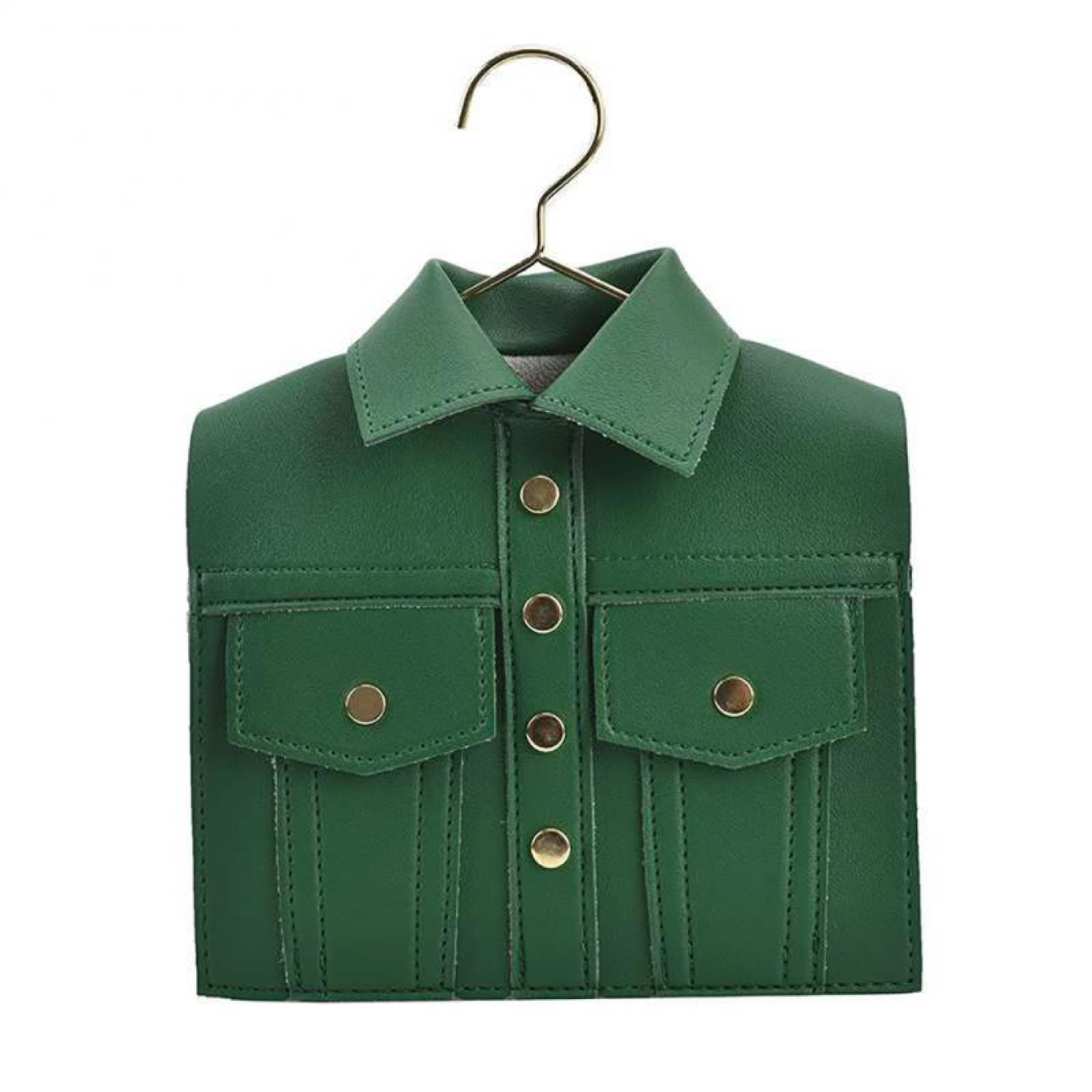 green_purse_collared_shirt