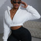 Crop Top Teddy Sweater
