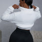Crop Top Teddy Sweater