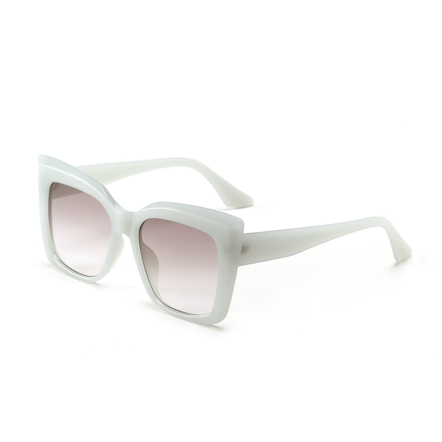female_cat_eyes_white_glasses_pink_shades