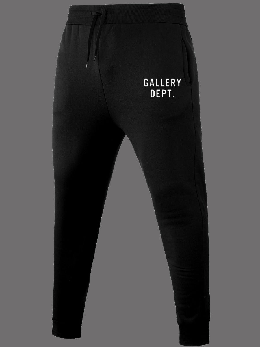 Gallery Dept Letter Print Drawstring Sweatpants