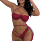 red_strapped_laced_lingere_set